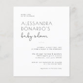 Papier Budget Boho Elegant Grossesse Baby shower photo (Dos)