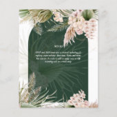 Papier BUDGET BOHO Emerald Green Pampas Grass Mariage (Dos)