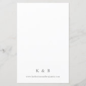 Papier Budget Boho Eucalyptus & Beige Floral Mariage 2 MD (Dos)