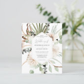 Papier Budget Boho Eucalyptus Palm Leaf & Floral Mariage (Debout devant)