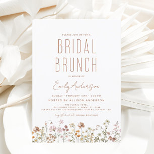 Papier Budget Boho Fleur sauvage  Fête des mariées de Bru