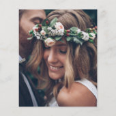 Papier Budget Boho Fleur sauvage Floral Photo Fête des ma (Dos)
