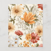 Papier Budget Boho Fleur sauvage Mariage botanique (Dos)