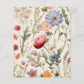 Papier Budget Boho Fleur sauvage Mariage botanique (Dos)