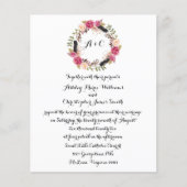 Papier Budget Boho Floral Wedding Invite Greenery (Devant)