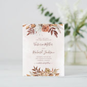 Papier Budget Boho Flowers Mariage de automne Enregistrer (Debout devant)
