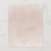 Papier Budget Boho Flowers Mariage de automne Enregistrer (Dos)