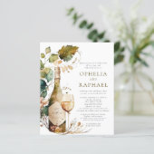Papier Budget Boho Folio et vin Mariage bohème (Debout devant)
