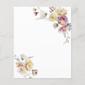 Papier Budget Boho Garden Rose Baby shower Invitation (Dos)