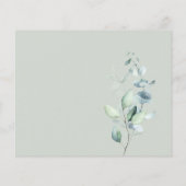 Papier Budget Boho Green Baby shower Eucalyptus (Dos)