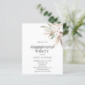 Papier Budget Boho Green Pampa Grass Engagement Party (Debout devant)