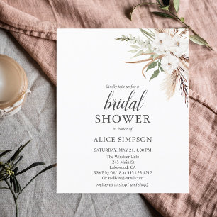 Papier Budget Boho Green Pampa Grass Fête des mariées