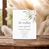 Papier Budget Boho Green Pampa Grass Mariage