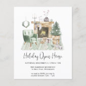 Papier Budget Boho Holiday Open House Invitation (Devant)