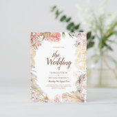 Papier BUDGET BOHO Mariage Inviter téléchargement numériq (Debout devant)