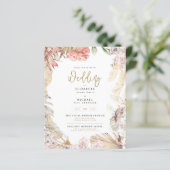 Papier BUDGET BOHO Mariage Inviter téléchargement numériq (Debout devant)
