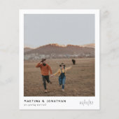 Papier Budget Boho noir & blanc Élégant Mariage photo (Devant)