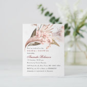Papier Budget Boho Orchid Pampas Invitation de la douche  (Debout devant)