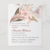 Papier Budget Boho Orchid Pampas Invitation de la douche  (Devant)