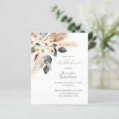 Papier Budget Boho Pampas & Floral 3 Fête des mariées (Debout devant)