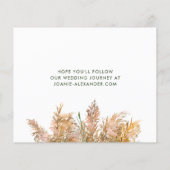 Papier Budget Boho Pampas Mariage Grass Enregistrer la da (Dos)