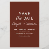 Papier Budget Boho Photo Arch Enregistrer La Date Invitat (Dos)