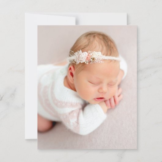 Papier Budget Boho Rainbow Lion Faire-part de naissance (Dos)