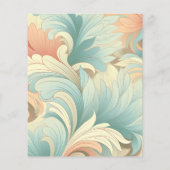 Papier Budget Boho Retro Coloré Floral Mariage (Dos)