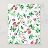 Papier Budget Boho Succulent Cactus Faire-part de mariage (Dos)