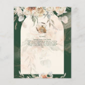 Papier BUDGET Boho TEA PARTY Pampas Grass Fête des mariée (Dos)