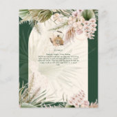 Papier BUDGET Boho TEA PARTY Pampas Grass Fête des mariée (Dos)