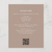 Papier Budget Boho Terracotta All in One QR Code Mariage (Dos)