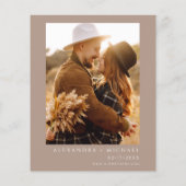 Papier Budget Boho Terracotta Photo Pampas Grass Mariage (Dos)