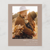 Papier Budget Boho Terracotta Photo Pampas Grass Mariage (Dos)