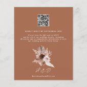 Papier Budget Boho Terracotta QR Code RSVP Mariage Invita (Dos)