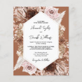 Papier Budget Boho Terracotta QR Code RSVP Mariage Invita (Devant)