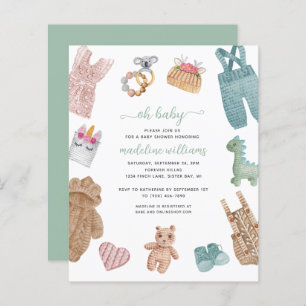 Papier BUDGET BOHO Vêtements de bébé Neutre Oh Baby showe