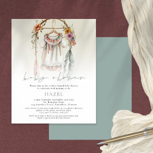 Papier Budget Boho Vintage Vêtements Baby shower de scrip