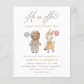 Papier Budget Boho Woodland Animaux Reveilles genre (Devant)