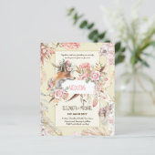 Papier BUDGET Boho Woodland FOX Floral Mariage Moderne (Debout devant)