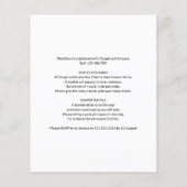 Papier Budget Bois Animaux Garçon Baby shower Invitation (Dos)