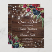 Papier BUDGET Bois Rustique Lumière Florale Économisez La (Devant / Derrière)