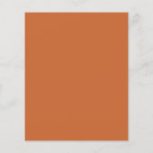 Papier Budget Bold Burnt Orange Typographie Mariage Invit (Dos)