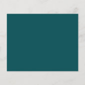 Papier Budget Bold Emerald Chic Mariage moderne Invitatio (Dos)
