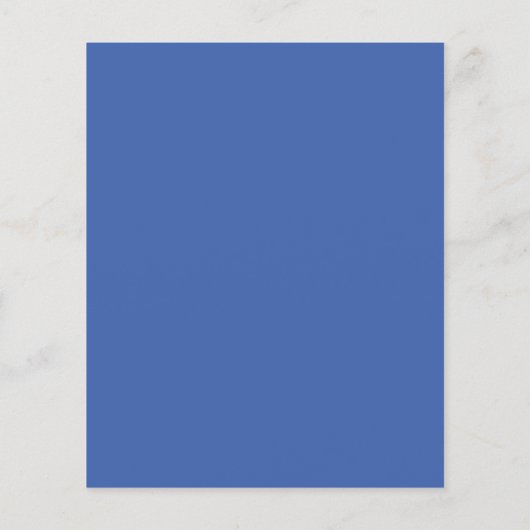 Papier Budget Bold Français Bleu moderne Faire-part de ma (Dos)