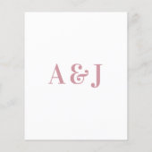 Papier Budget Bold Moderne Répétition Dîner Invitation (Dos)