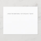 Papier BUDGET Bold NOIR MINIMUM MARIAGE ENREGISTRER LA DA (Dos)