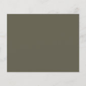 Papier Budget Bold Olive Green Chic Mariage moderne Invit (Dos)