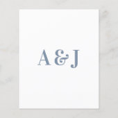 Papier Budget Bold Réception de mariage moderne Invitatio (Dos)