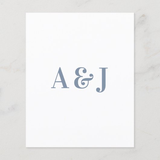 Papier Budget Bold Réception de mariage moderne Invitatio (Dos)